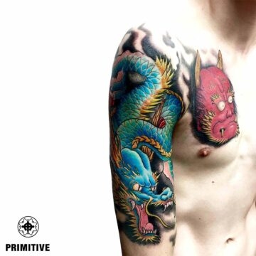 Marc Pinto Best Japanese Tattooo in perth Koi Dragoin getsha samurai tattoo. www.primitivetattoo.com.au202