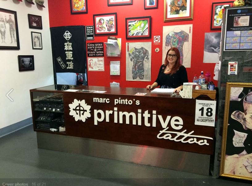 Primitive tattoo front desk