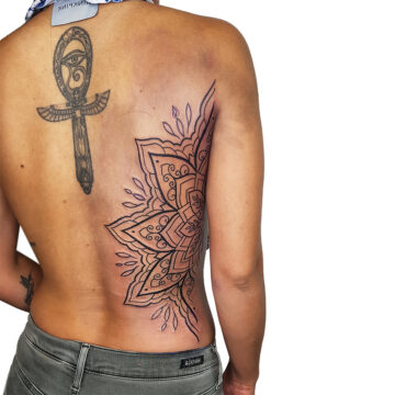 Petra Mandala Geometry geometric tattoo floral sternum hand femals tattoo primitive tattoo tribal best tattoo shop studio in perth script www.primitivetattoo.com.au23
