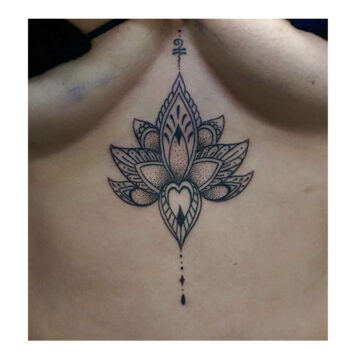 Petra Mandala Geometry geometric tattoo floral sternum hand femals tattoo primitive tattoo tribal best tattoo shop studio in perth script www.primitivetattoo.com.au2