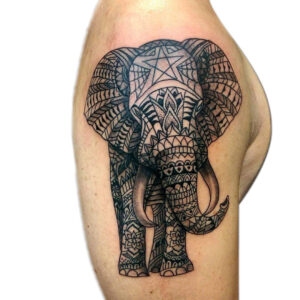 Petra Mandala Geometry geometric tattoo floral sternum hand femals tattoo primitive tattoo tribal best tattoo shop studio in perth script www.primitivetattoo.com.au5