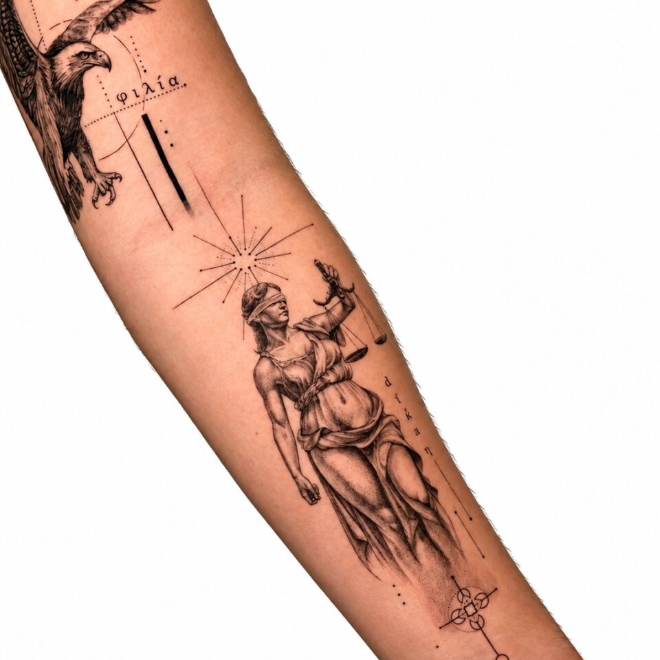 Micro realism patchwork forearm tattoo Perth WA