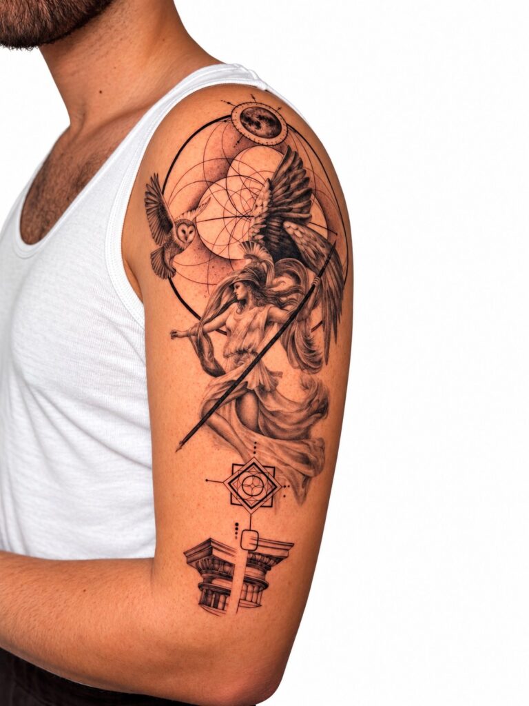 Micro realism shoulder half sleeve tattoo – Best Tattoo Shop in Perth, Western Australia